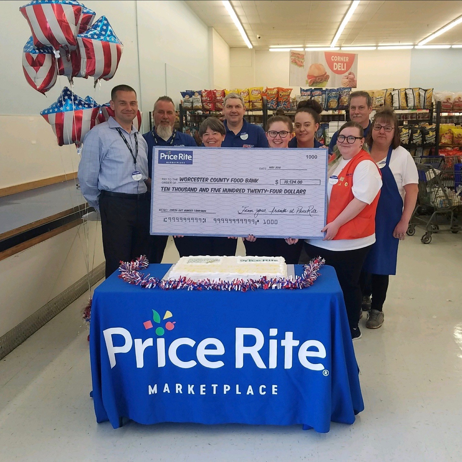 GoLocalWorcester Price Rite Marketplace Donates 10,524 to Worcester