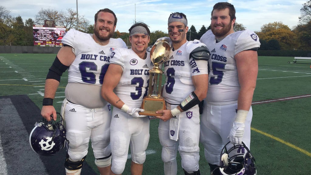 Holy Cross Football Cruises Past Fordham 42 20 Golocalworcester